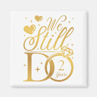 We Still Do 2 Years Wedding Anniversary Square