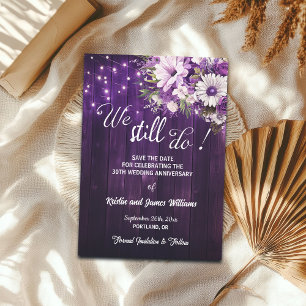 We Still Do 30th Wedding Anniversary String Lights Save The Date