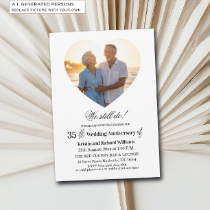 We Still Do 35th Wedding Anniversary Photo Invitation
