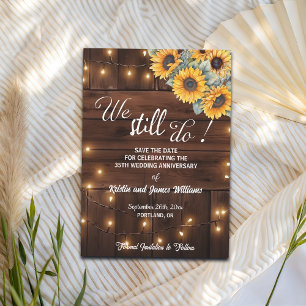 We Still Do 35th Wedding Anniversary String Lights Save The Date
