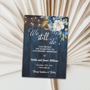 We Still Do 35th Wedding Anniversary String Lights Save The Date