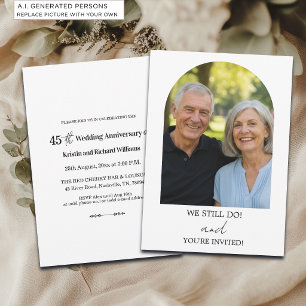 We Still Do 45th Wedding Anniversary Photo Invitation