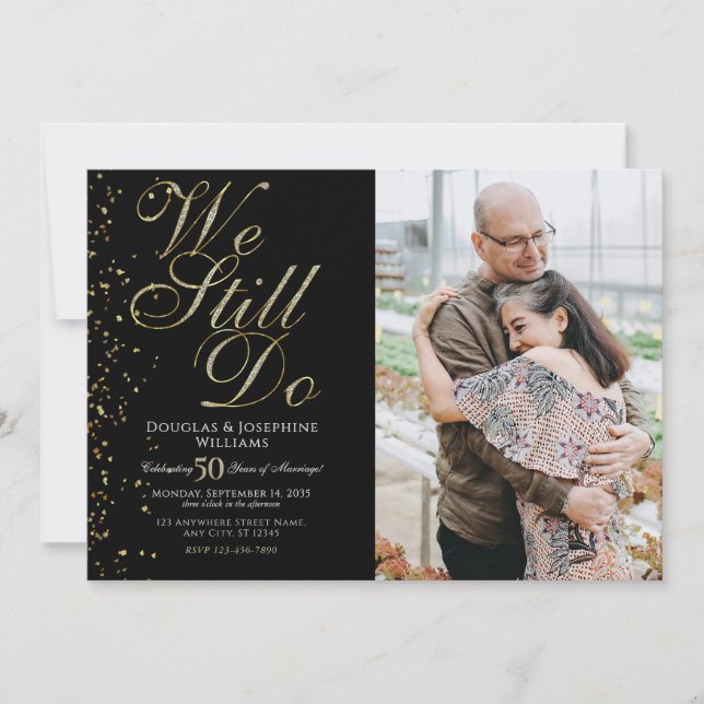 We Still Do 50th Wedding Anniversary Invite (Front)