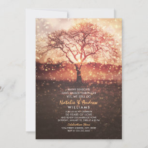 We Still Do 50th Wedding Anniversary Love Seasons Invitation