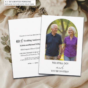 We Still Do 60th Wedding Anniversary Photo Invitation