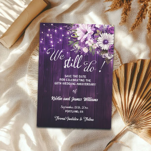 We Still Do 60th Wedding Anniversary String Lights Save The Date