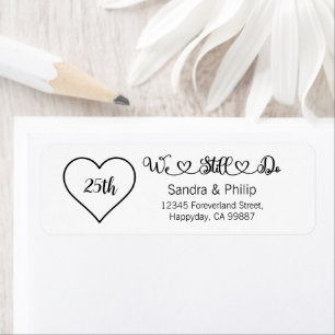 We Still Do Address Labels, Vow Renewal Party