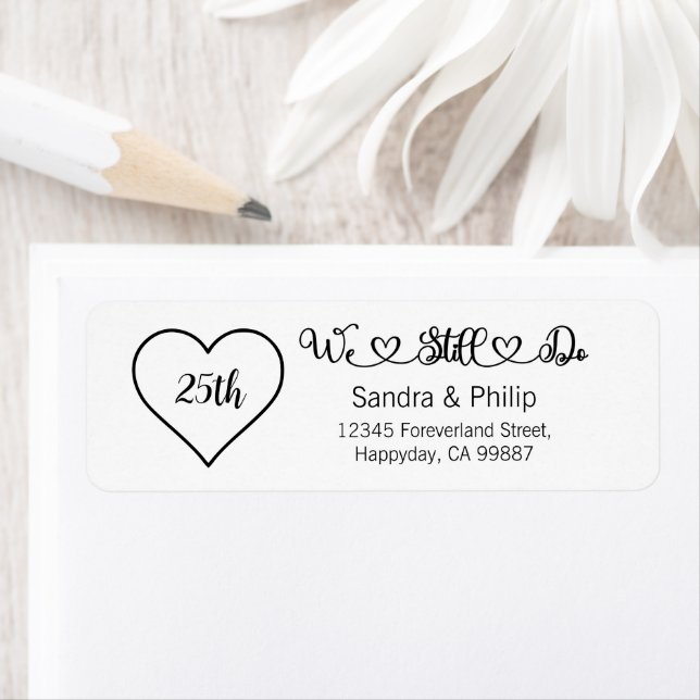 We Still Do Address Labels, Vow Renewal Party (Insitu)