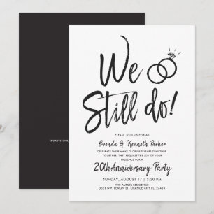 We Still Do Anniversary Vow Renewal Script Invitation