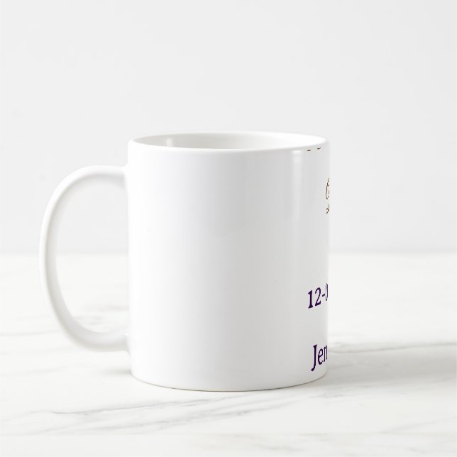 We still do brown pink name date year boho retro s coffee mug (Left)