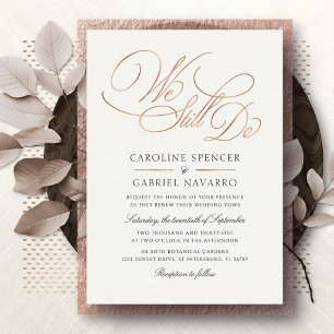 We Still Do Formal Script Anniversary Vow Renewal