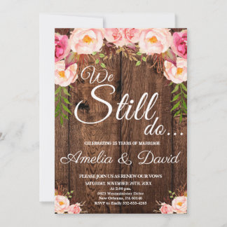 We Still Do invitation, Vow Renewal Invitation