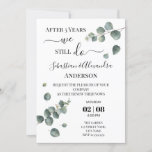 We still Do Renewal Wedding Vows Anniversary Invitation<br><div class="desc">Greenery Eucalyptus Wedding Anniversary template. Add your own event information and for further customisation,  click the link "click to customise further". ~ Check collection for matching games,  invitation,  signs,  and more ~</div>