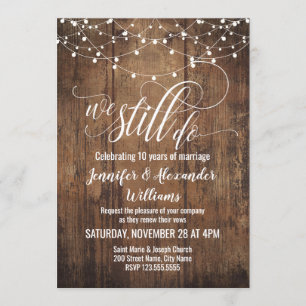 We Still Do Vow Renewal Invitation