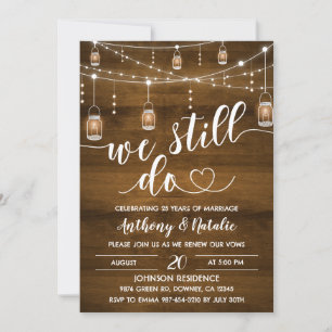 We Still Do Vow Renewal Invitation