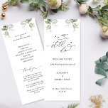 We Still Do, Wedding Anniversary Ceremony Program Programme<br><div class="desc">Elegant "We Still Do" wedding anniversary ceremony program with exquisite watercolor greenery details and beautiful modern handwritten calligraphy elements. Ability to personalise this template with your own information, and change the wedding anniversary number to any other number you may need. If needed, you can select to customise it further and...</div>