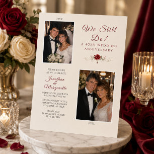 We Still Do Wedding Anniversary Invitation
