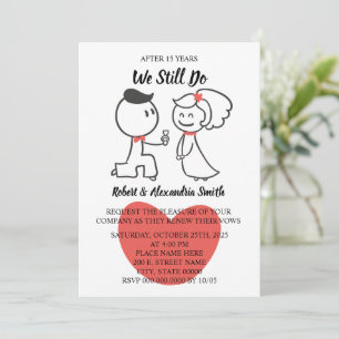 We Still Do Wedding Anniversary Renewal Invitation