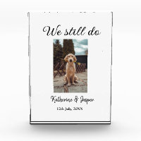 We still do wedding couple pet photo name date sim