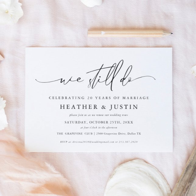 We Still Do Wedding Vow Renewal Invitations (Creator Uploaded)