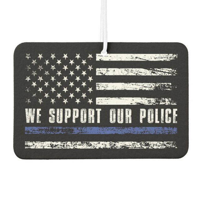 We support our police car air freshener (Front)