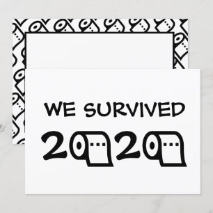 We Survived 2020 Toilet Paper Christmas Invitation