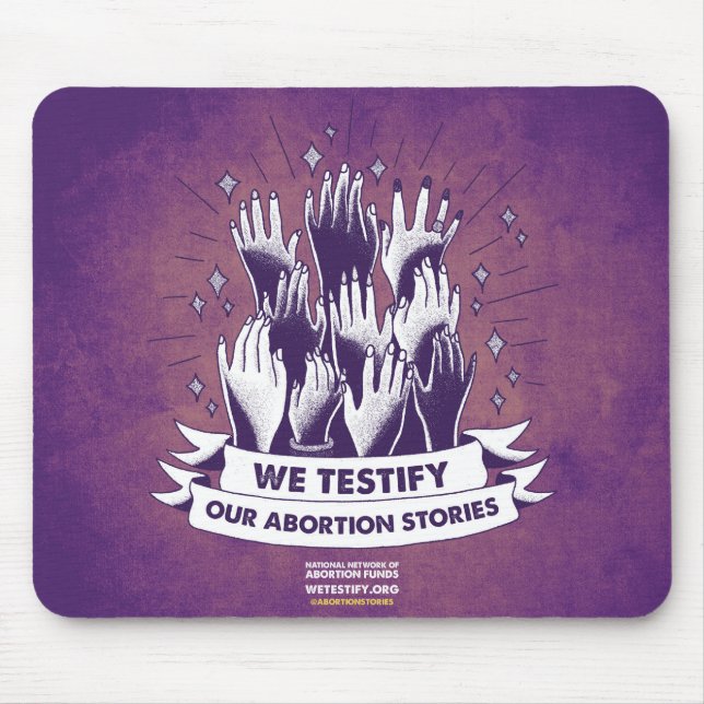 We Testify Mousepad (Front)