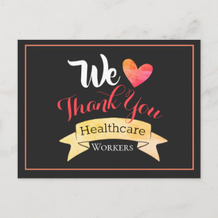 We Thank You Healthcare Workers Postcard