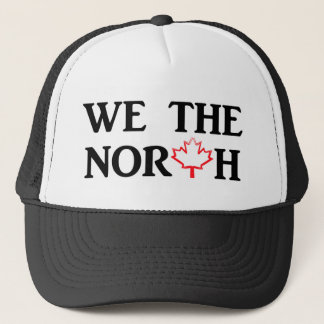 We the North with Red Maple Leaf Trucker Hat