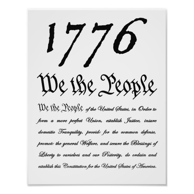 We the People - 1776 Photo Print (Front)
