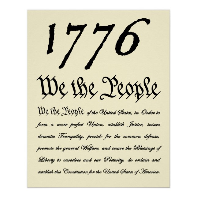 We the People - 1776 Poster (Front)