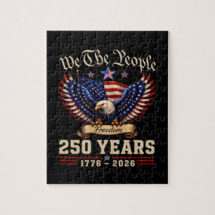 We The People 250 Years Freedom Eagle Jigsaw Puzzle
