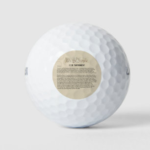 We the People 25th Amendment Constitution Resist Golf Balls