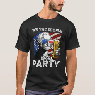 We The People 4th Of July George Washington Men Wo T-Shirt