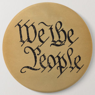 We The People 6 Cm Round Badge