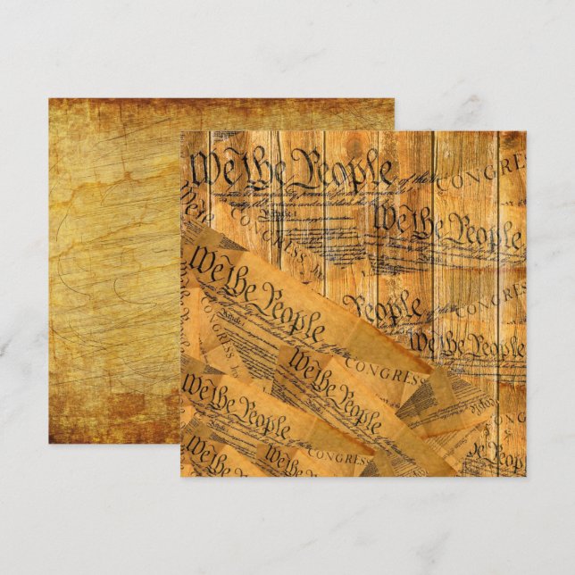 We The People American Constitution Card (Front/Back)