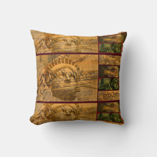 We The People American Constitution Cushion