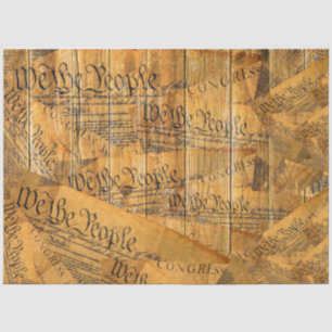 We The People American Constitution Tissue Paper