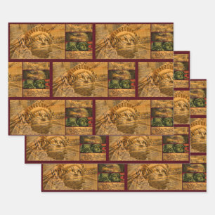 We The People American Constitution Wrapping Paper Sheet