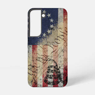 We The People American Flag and Snake Samsung Galaxy Case