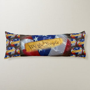 We The People American Flag Body Cushion