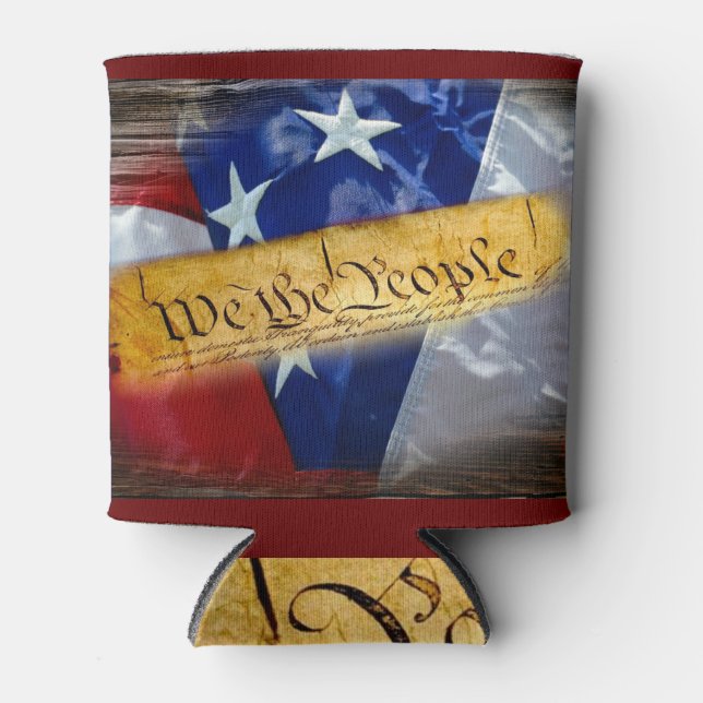 We The People American Flag Can Cooler (Front)