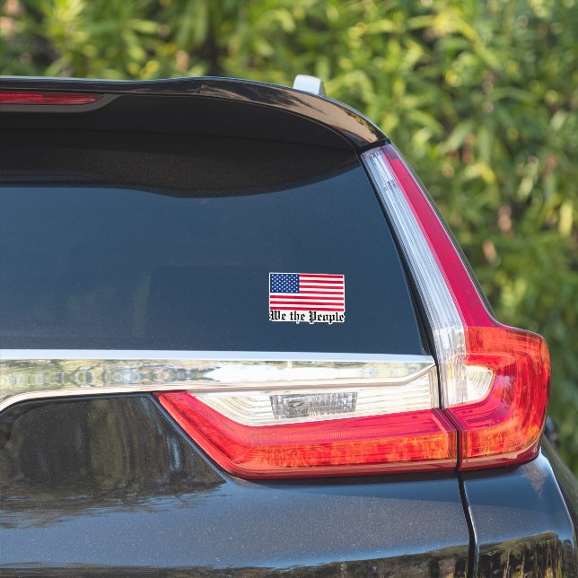 We the People American Flag Car Window Decal (Car Side)