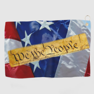 We The People American Flag Golf Towel