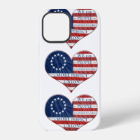 We The People American Flag Heart