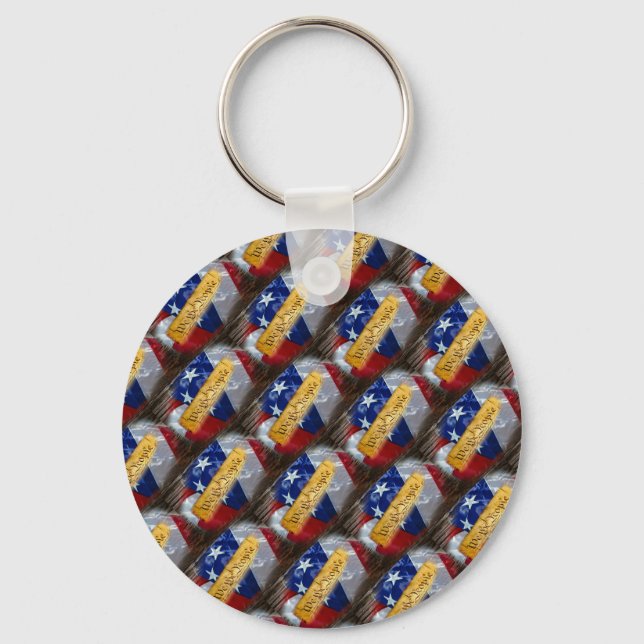 We The People American Flag Key Ring (Front)
