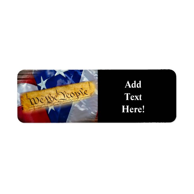 We The People American Flag Label (Front)