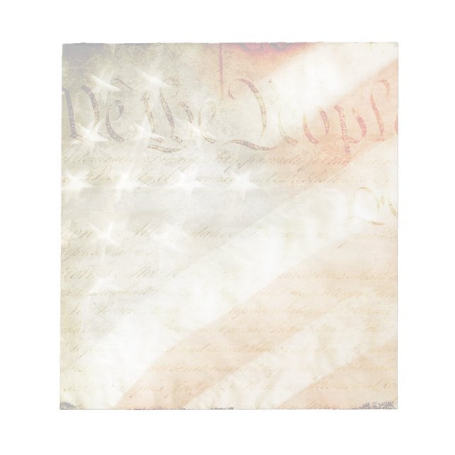 We the People American Flag Notepad (Front)