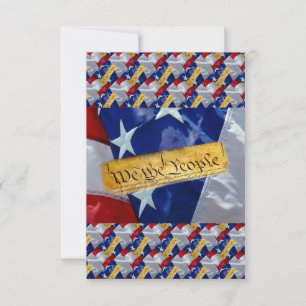 We The People American Flag Save The Date