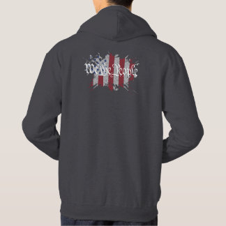 We the People American Peace Flag Splat Hoodie